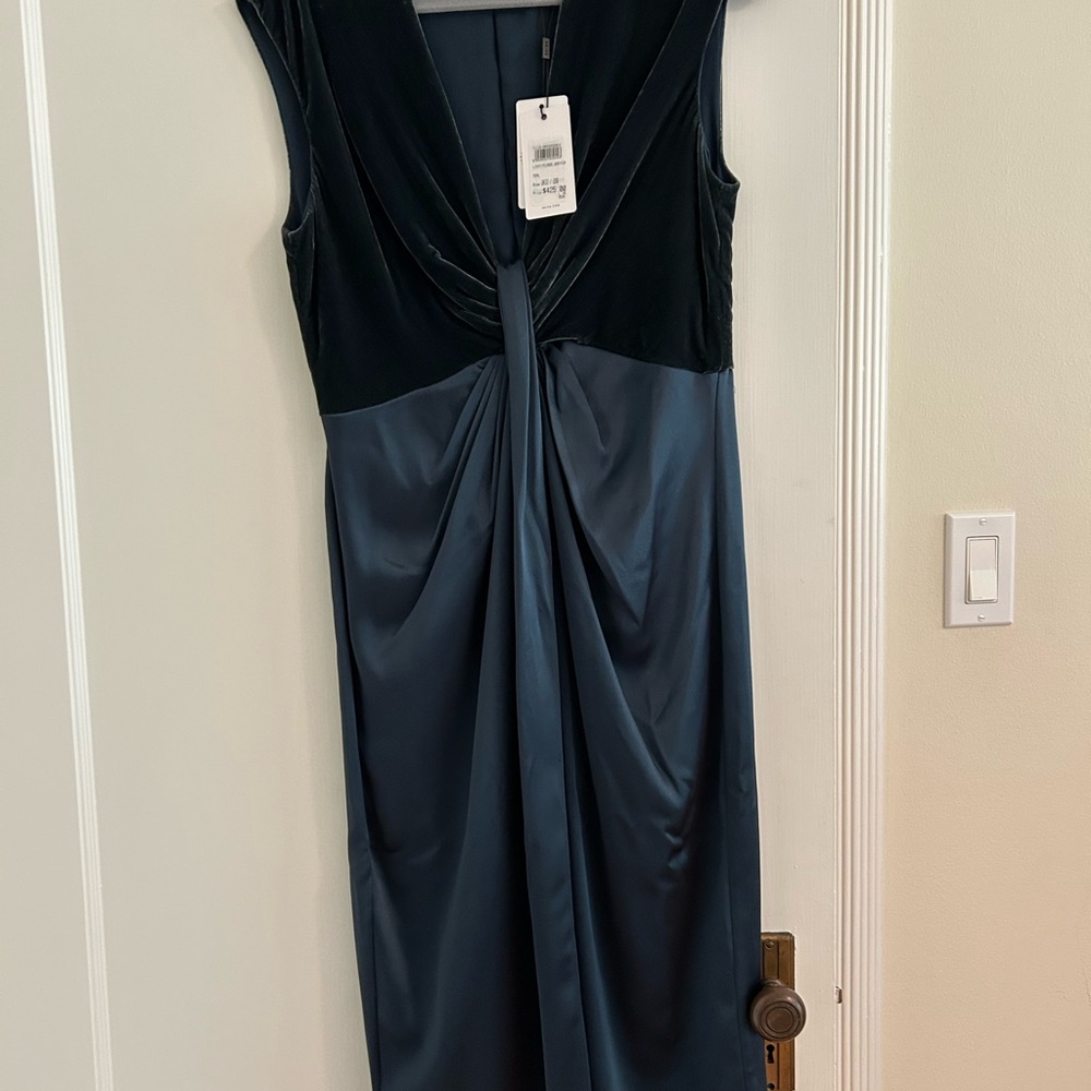 Reiss Black and Gray Midi Dress - Picture 3 of 6